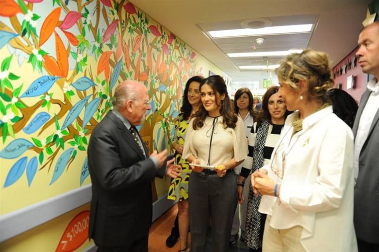 Salma Hayek Visits CCCL